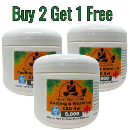 buy 2 get 1 free cool warm cbd muscle gel 5000mg